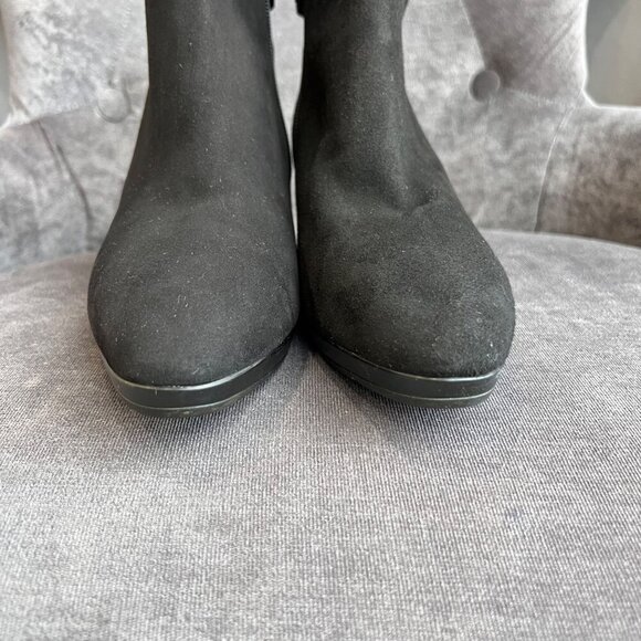 Aquatalia Daniella Black Suede Ankle Boots – Size 9 - Picture 4 of 11